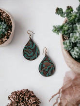 Load image into Gallery viewer, Embossed Leather Earrings - E19-024