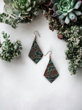 Load image into Gallery viewer, Embossed Leather Earrings - E19-027