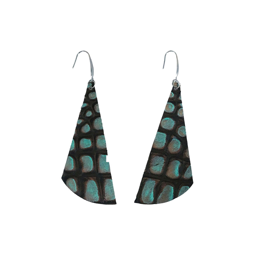Cocoa Turquoise Statement Drop Earrings