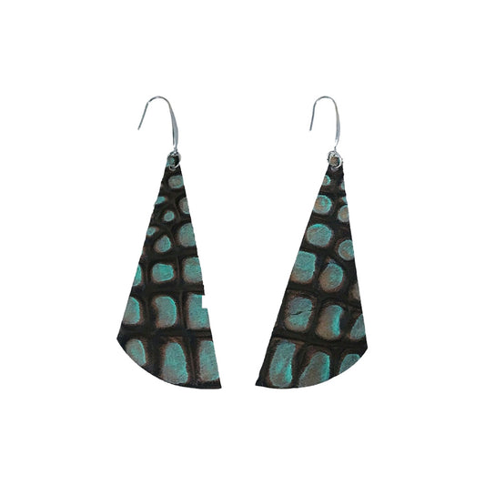 Cocoa Turquoise Statement Drop Earrings