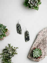 Load image into Gallery viewer, Jungle Gray Camo Leather Earrings - E19-1036