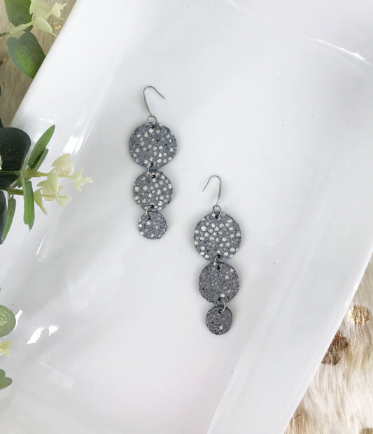 Exotic Stingray Leather Earrings - E19-1134