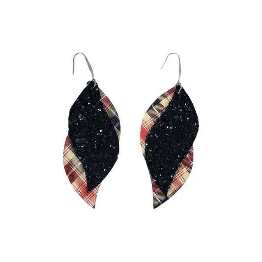 Tartan Midnight Spark Layered Earrings