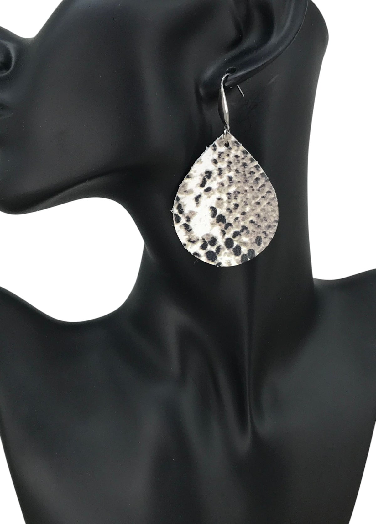 Natural Snake Leather Earrings