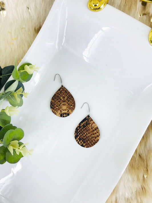 Genuine Leather Earrings - E19-1193