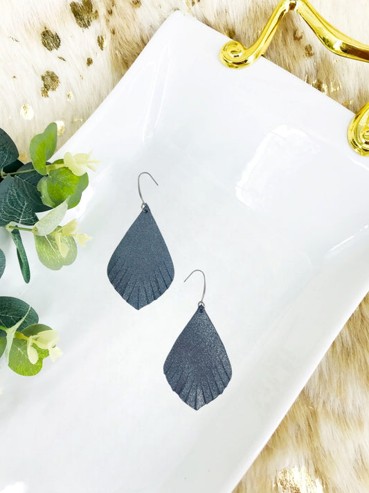 Iceberg Dazzle Leather Earrings -  E19-1243