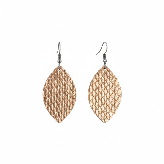Amazon Snake Leather Earrings