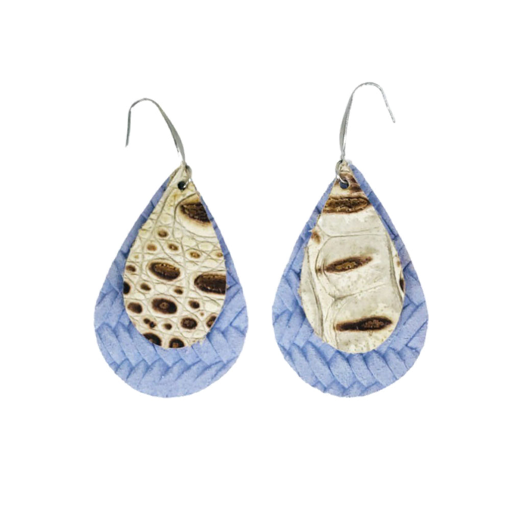 Lavender Haze Layered Teardrop Earrings