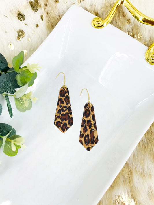 Baby Cheetah Genuine Cork Leather Earrings - E19-1441