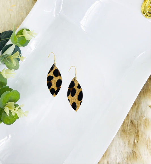 Hair On Leather Earrings - E19-1474