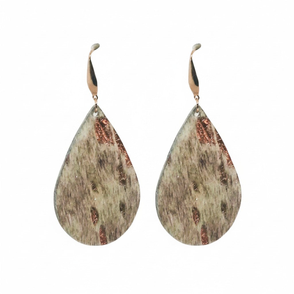 Rose Gold Whisper Teardrop Earrings