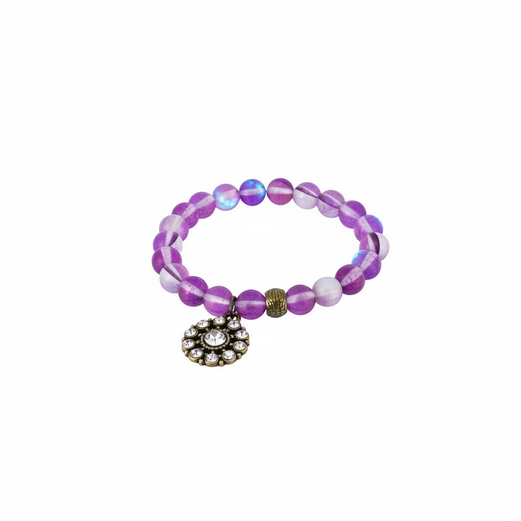 Purple Aurora Charm Bracelet