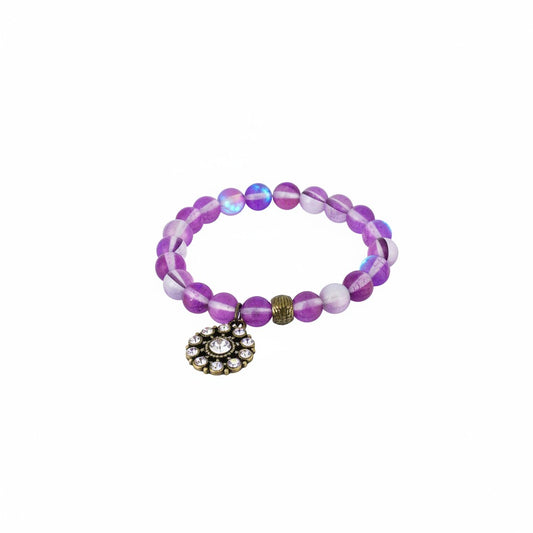 Purple Aurora Charm Bracelet