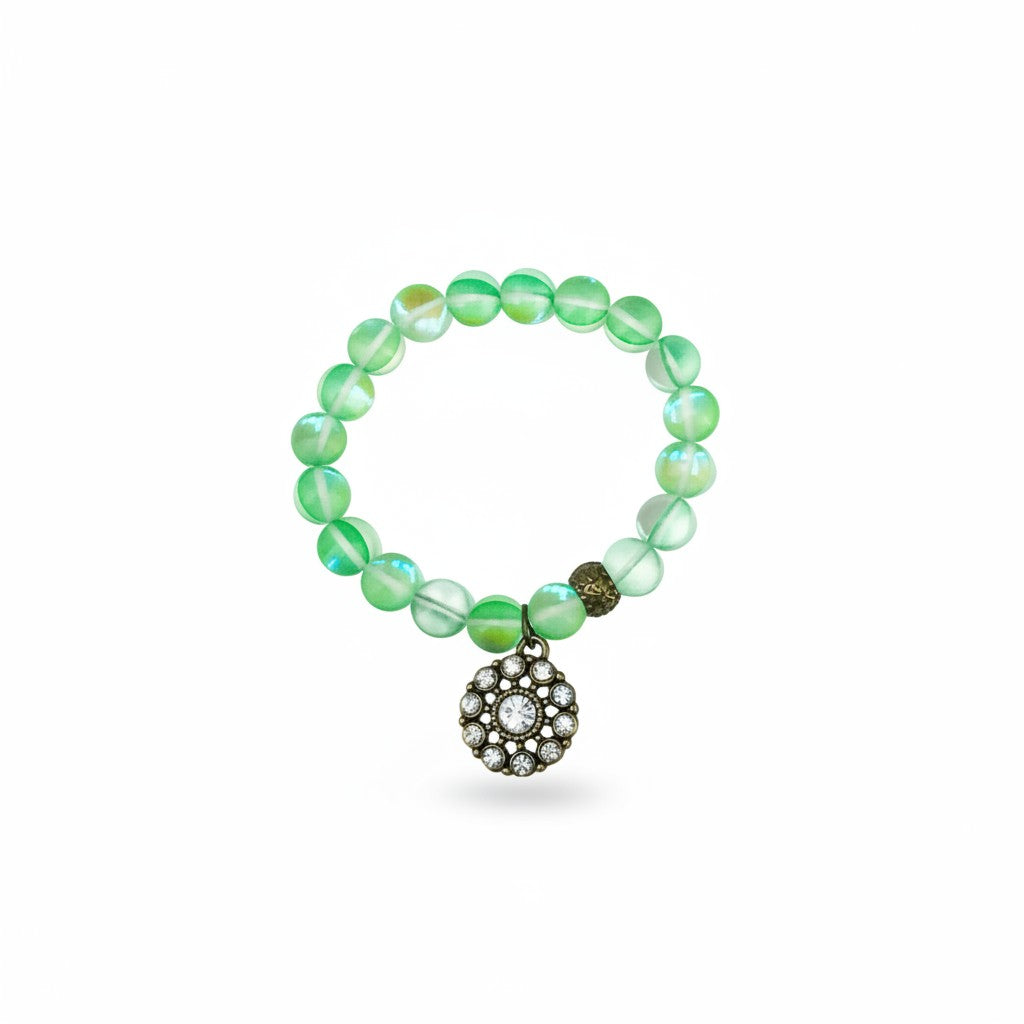 Green Aurora Charm Bracelet
