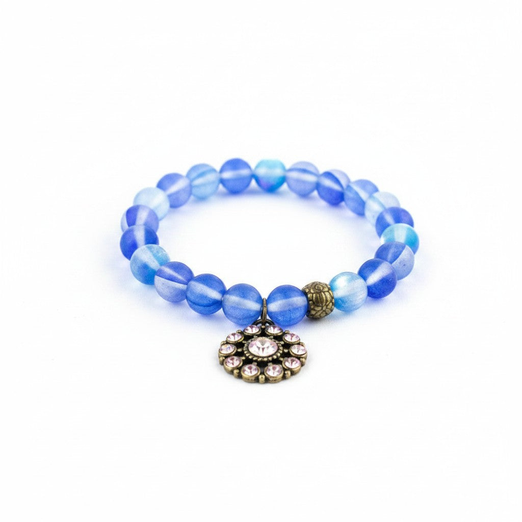 Dark Blue Aurora Charm Bracelet