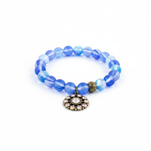 Dark Blue Aurora Charm Bracelet