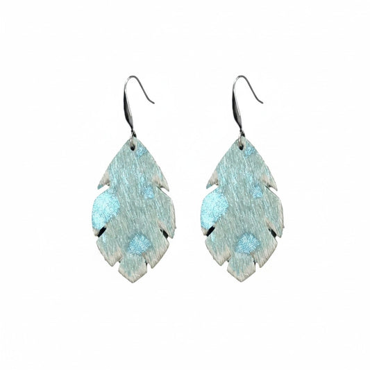 Ocean Mist Feather Earrings