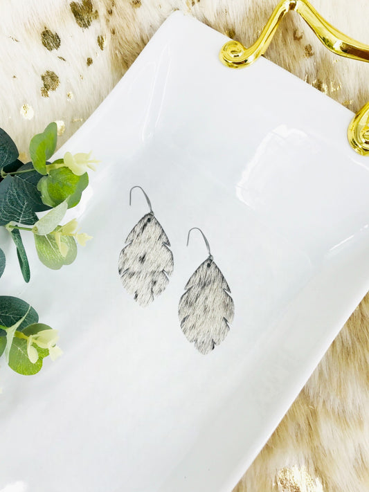 Hair On Leather Earrings - E19-1554
