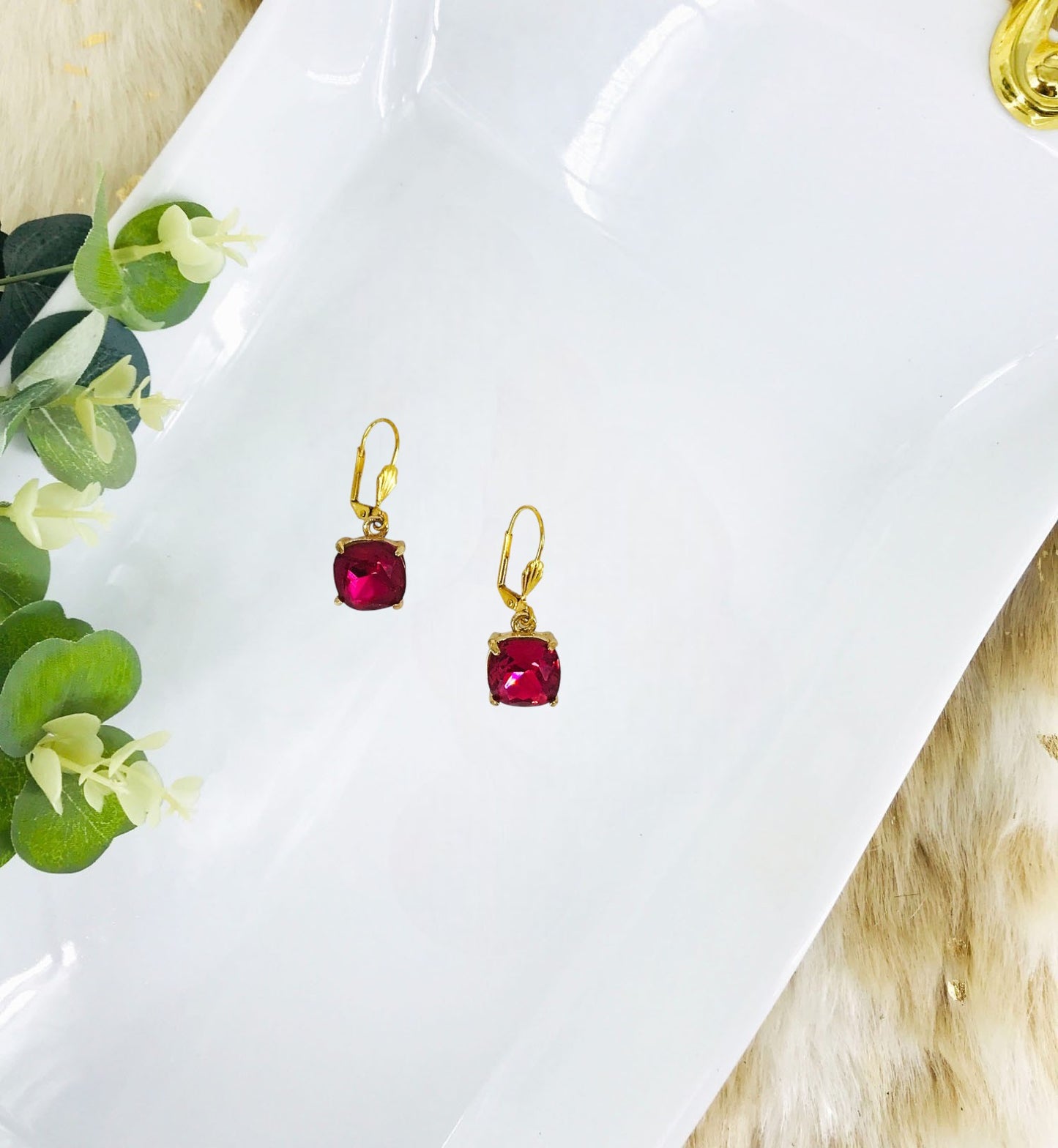 Rhinestone Dangle Earrings - E19-167