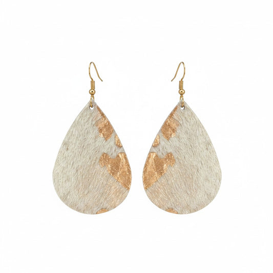 Rose Gold Whisper Classic Teardrop Earrings