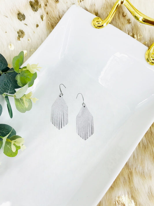 Silver Genuine Leather Earrings - E19-1865