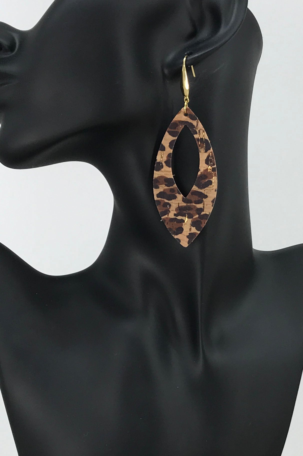 Baby Cheetah Genuine Cork Leather Earrings - E19-1896