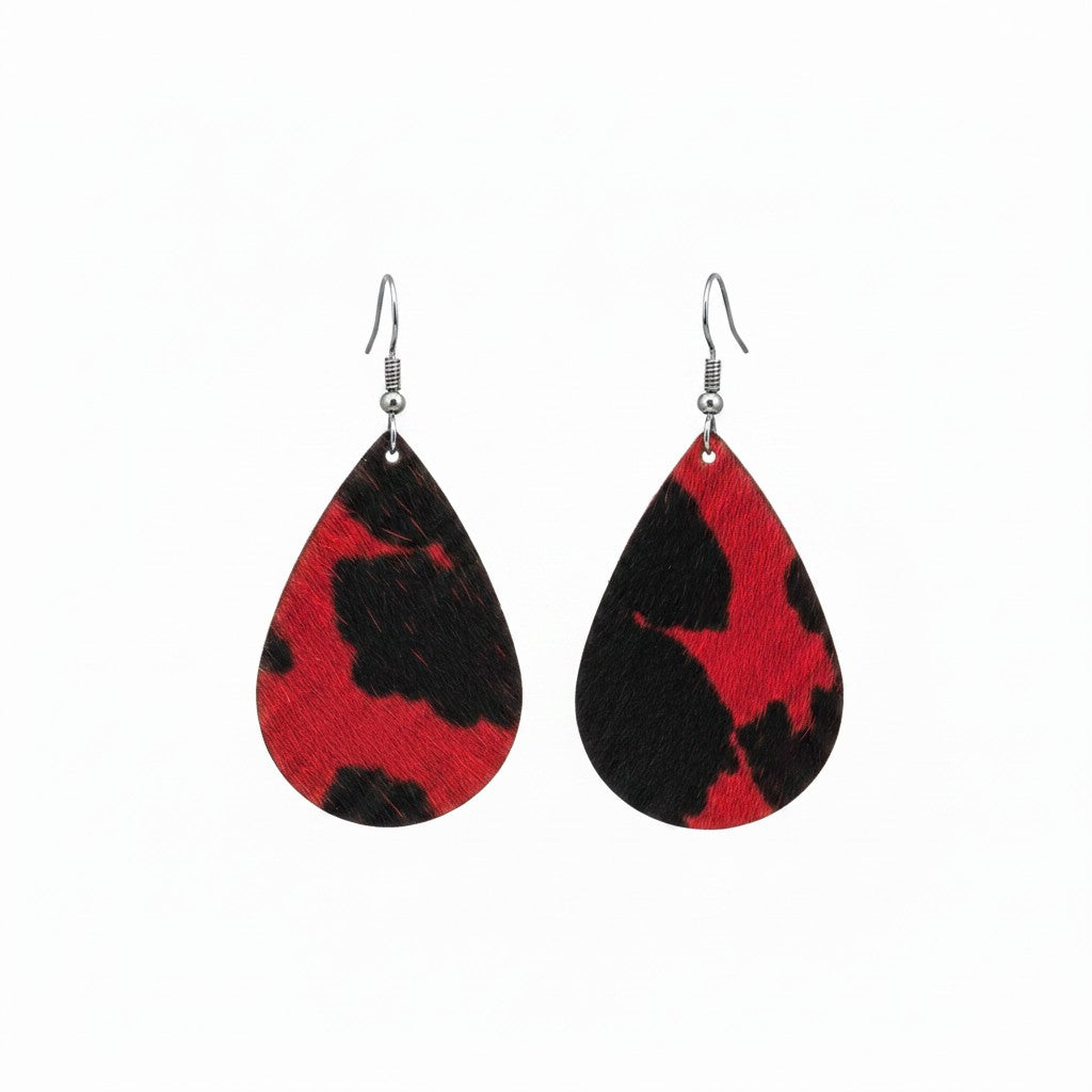 Crimson Rebel Teardrop Earrings