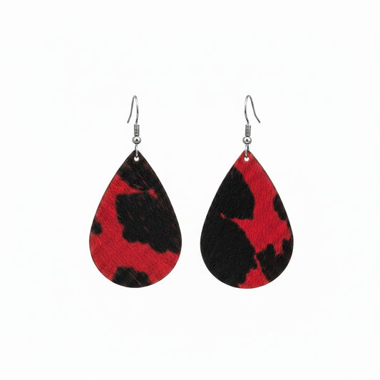 Crimson Rebel Teardrop Earrings