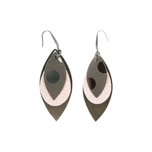 Blush Layered Statement Earrings