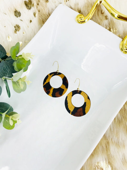 Hair On Leather Earrings - E19-1971