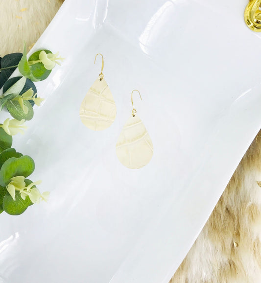 Ivory Genuine Leather Earrings - E19-2050