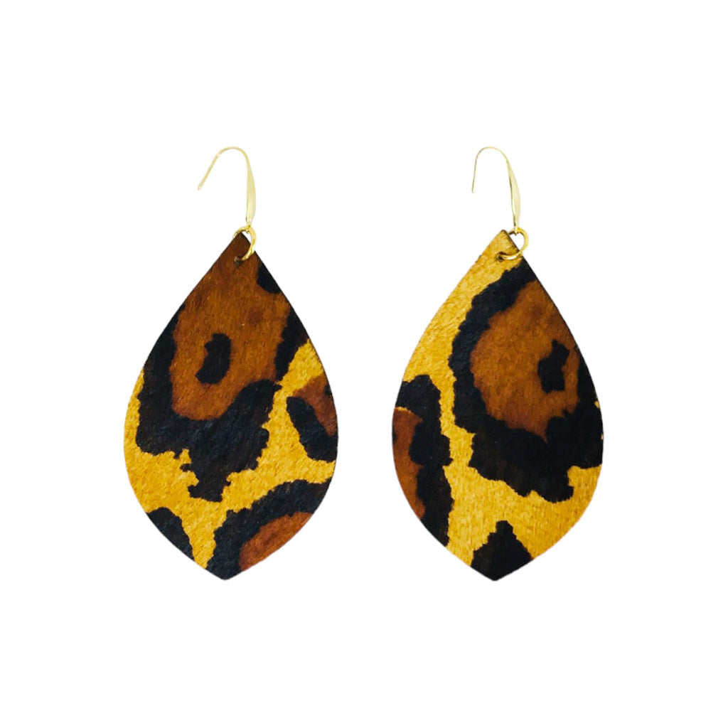 Golden Safari Classic Teardrop Earrings