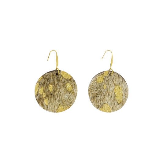Golden Gleam Petite Circle Earrings