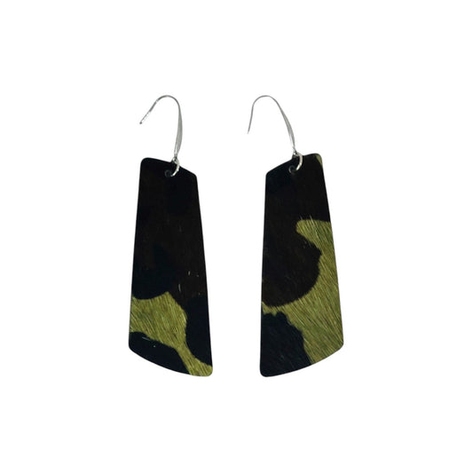 Evergreen Camo Tapered Bar Earrings