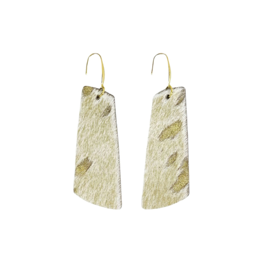 Golden Gleam Tapered Bar Earrings