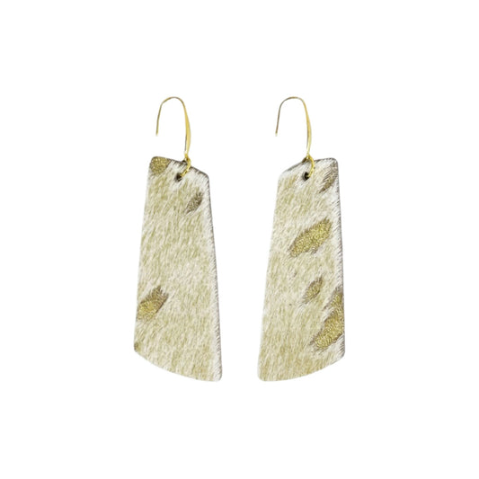 Golden Gleam Tapered Bar Earrings