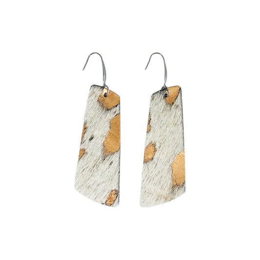Rose Gold Whisper Tapered Bar Earrings