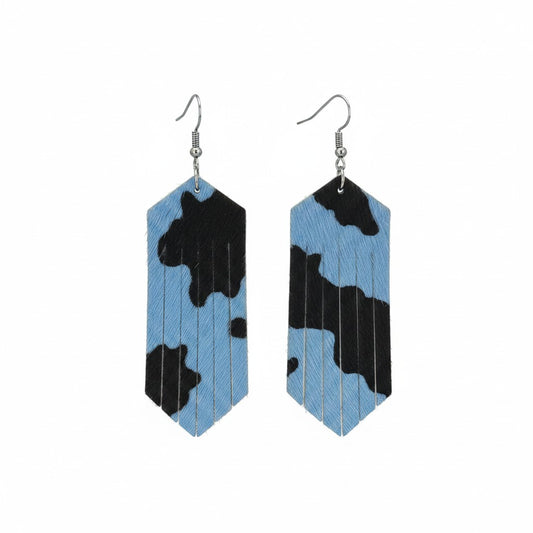 Bluebonnet Shadow Fringe Earrings
