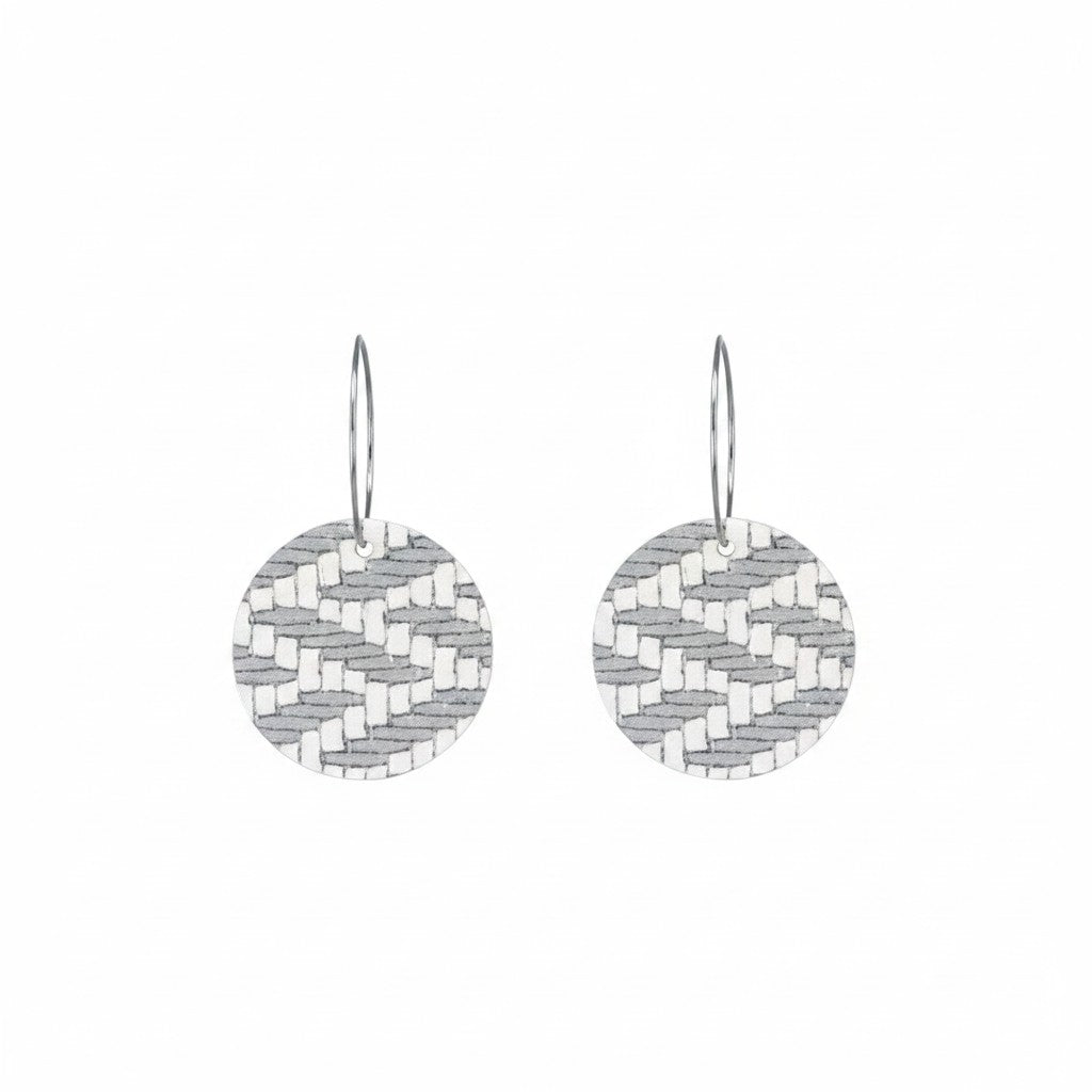 Genuine Leather Hoop Earrings - E19-217