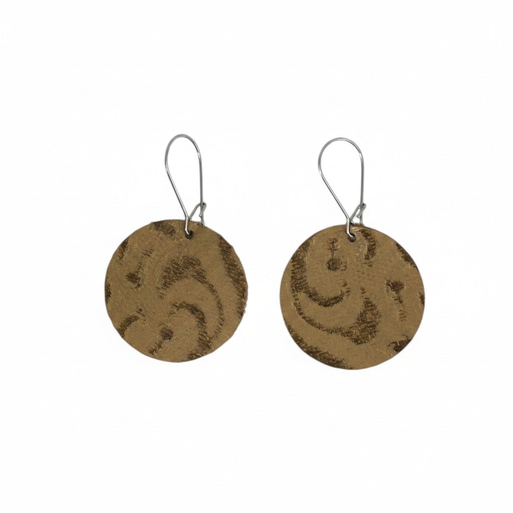 Genuine Leather Earrings - E19-219