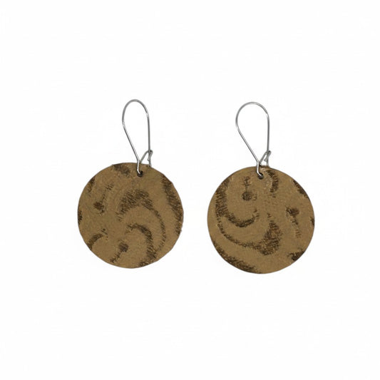 Genuine Leather Earrings - E19-219