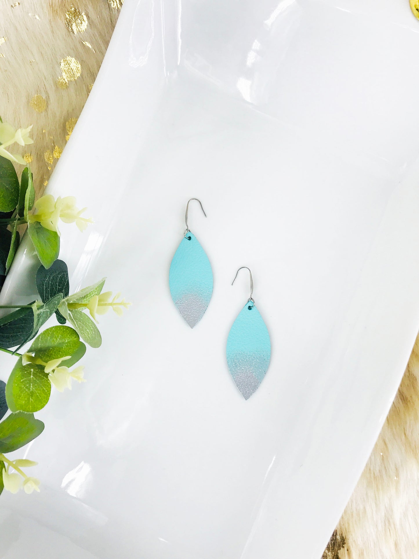 Genuine Leather Earrings - E19-223