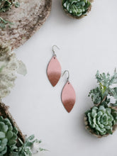 Load image into Gallery viewer, Pink Genuine Leather Painted Earrings - E19-224