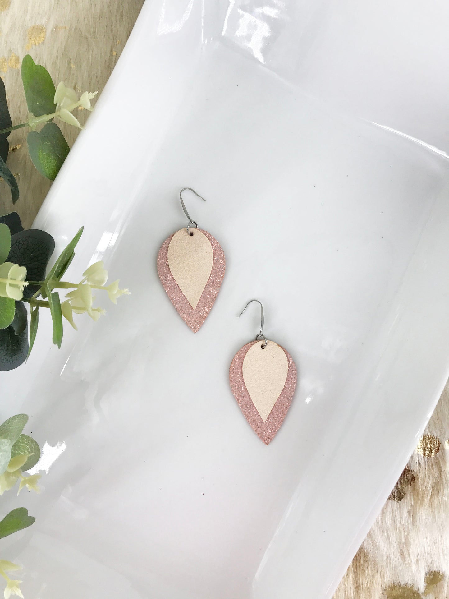 Genuine Leather Earrings - E19-229