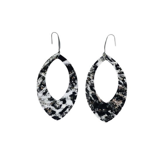 Wild Shimmer Open Marquise Earrings