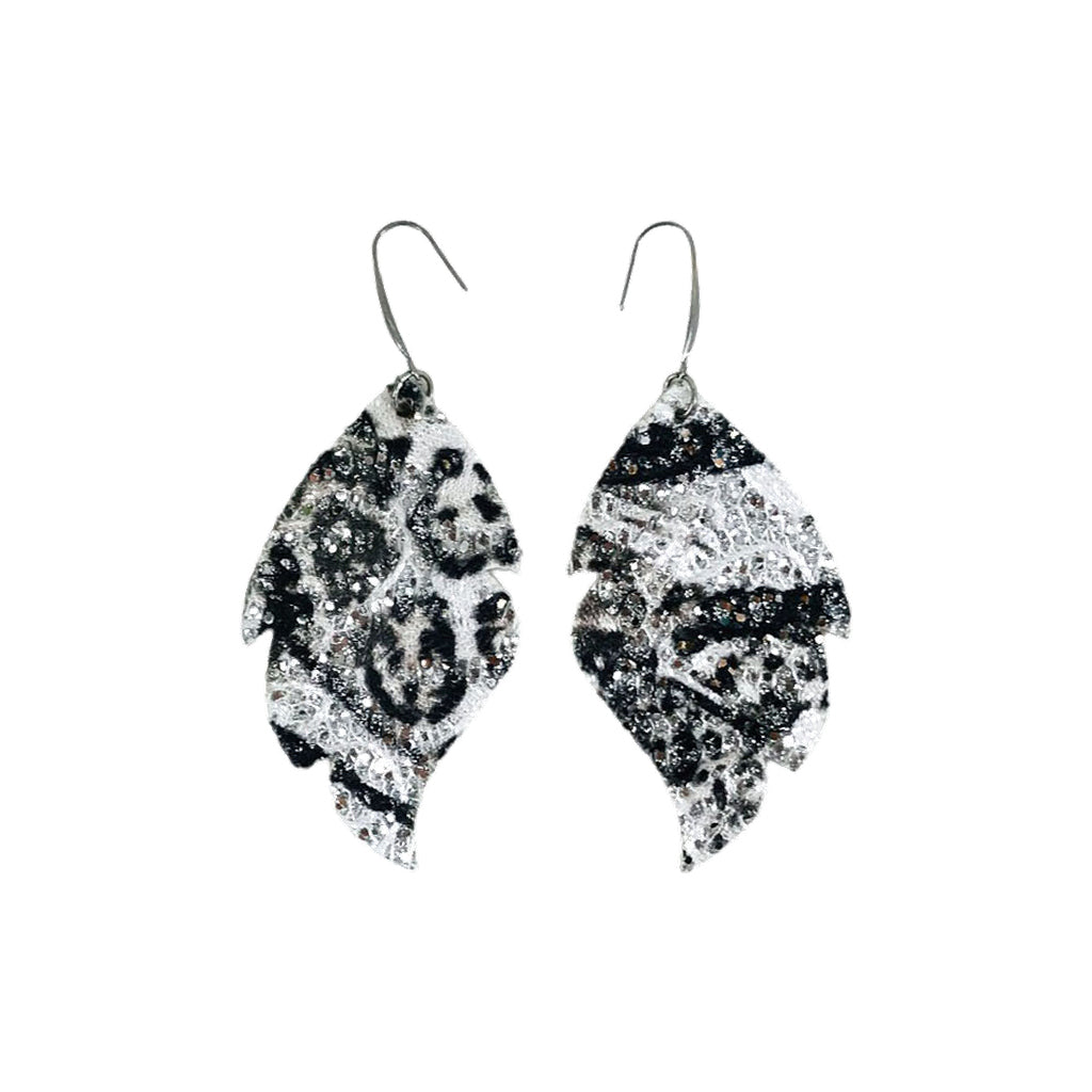Wild Shimmer Feather Earrings