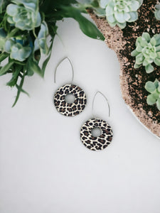 Genuine Cheetah Leather Earrings - E19-235