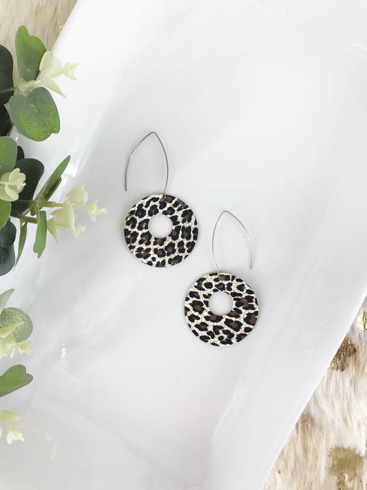 Genuine Cheetah Leather Earrings - E19-235