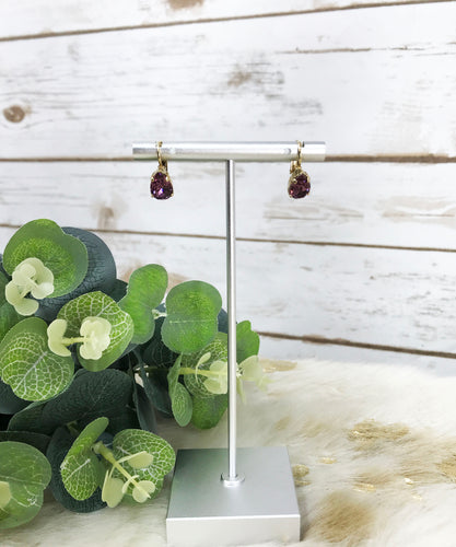 Pear Shape Crystal Earrings - E19-2553