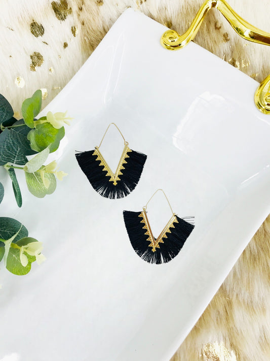 Bohemian Triangle Tassel Earrings - E19-2720